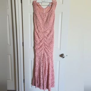 Women’s lace mauve mermaid bodycon Maxi dress